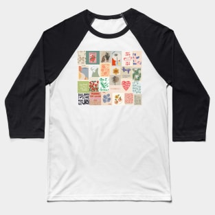 pastel poster prints collage Baseball T-Shirt